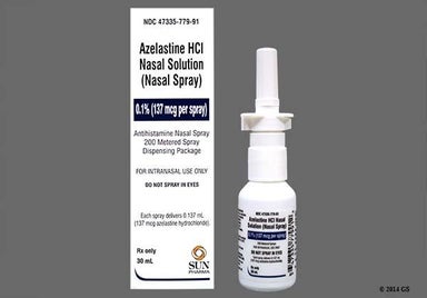 colorless - Azelastine Hydrochloride 0.1% (137mcg/spray) Nasal Solution