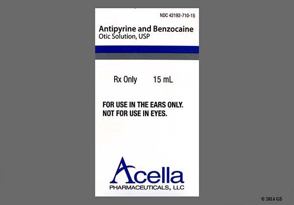 antipyrine and benzocaine otic solution