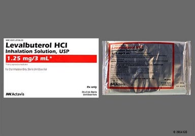Colorless Not applicable - Levalbuterol Hydrochloride 1.25mg/3mL Solution for Inhalation