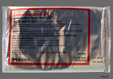 Colorless Not applicable - Levalbuterol Hydrochloride 1.25mg/3mL Solution for Inhalation
