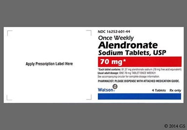 White Oval LOGO - Alendronate Sodium 70mg Tablet
