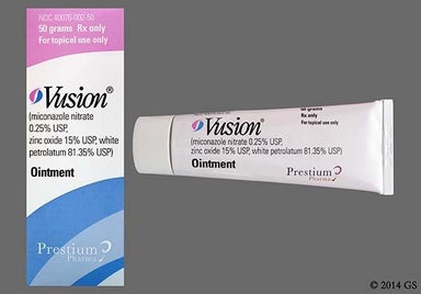 White Not applicable - Vusion Topical Ointment