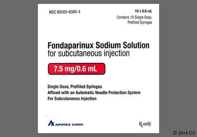 Yellow Not applicable - Fondaparinux Sodium 7.5mg/0.6ml Solution for Injection