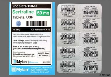 Blue Round S 121 - Sertraline Hydrochloride 50mg Tablet