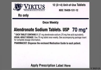 White Oval AP205 - Alendronate Sodium 70mg Tablet