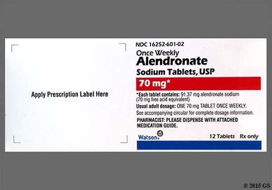White Oval LOGO - Alendronate Sodium 70mg Tablet