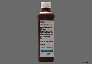 Pink Not applicable - Brompheniramine Mal/Pseudoephedrine HCl/Dextromethorphan HBr 2mg-30mg-10mg/5mL Syrup