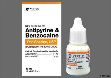 Not applicable - Antipyrine/Benzocaine 54mg-14mg/ml Otic Solution