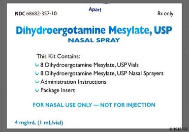 yellow - Dihydroergotamine Mesylate 4mg/mL Nasal Spray