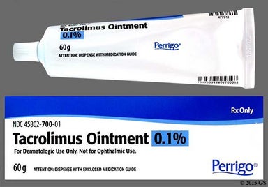 white - Tacrolimus 0.1% Topical Ointment