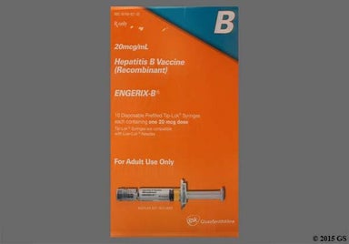 white - Engerix-B 20mcg/ml Suspension for Injection