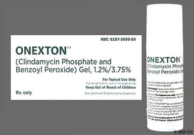 white - ONEXTON 1.2%-3.75% Topical Gel