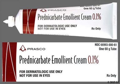 White Not applicable - Prednicarbate 0.1% Topical Emollient Cream