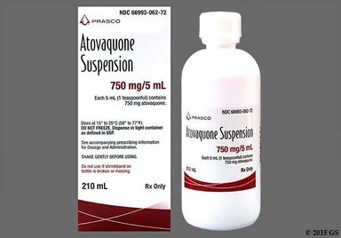 yellow - Atovaquone 750mg/5mL Suspension