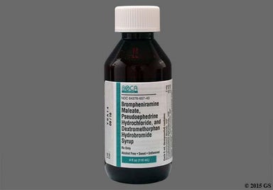 Pink Not applicable - Brompheniramine Mal/Pseudoephedrine HCl/Dextromethorphan HBr 2mg-30mg-10mg/5mL Syrup