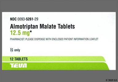White Round A2 And 93 - Almotriptan Malate 12.5mg Tablet