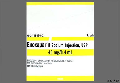 Yellow Not applicable - Enoxaparin Sodium 40mg/0.4ml Solution for Injection
