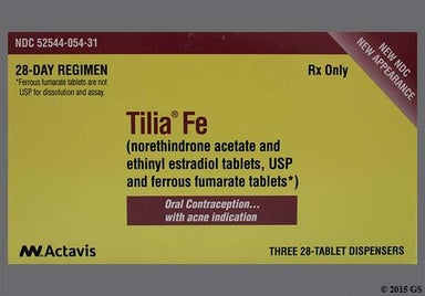 Brown Round WC 624 - Tilia Fe 28-Day Tablet