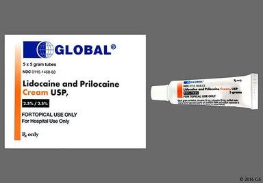 White Not applicable - Lidocaine/Prilocaine 2.5%-2.5% Topical Cream