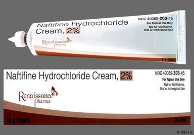 white - Naftifine Hydrochloride 2% Topical Cream