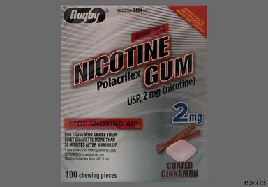 pink square - Nicotine Polacrilex 2mg Chewing Gum (Cinnamon)