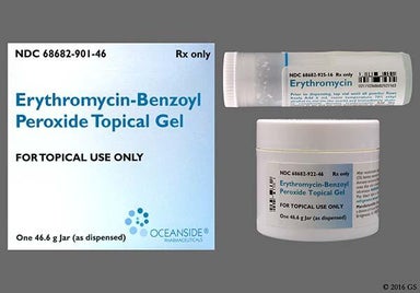white - Erythromycin/Benzoyl Peroxide 3%-5% Topical Gel
