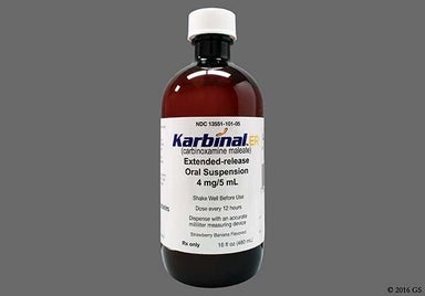 Beige, Tan Not applicable - Karbinal ER 4mg/5mL Extended-Release Suspension