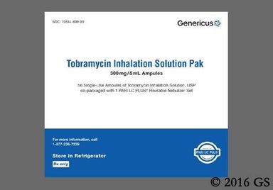 yellow - Tobramycin Inhalation Solution Pak 300mg/5mL Solution for Inhalation