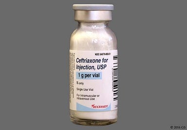 White Not applicable - Ceftriaxone 1g Powder for Injection