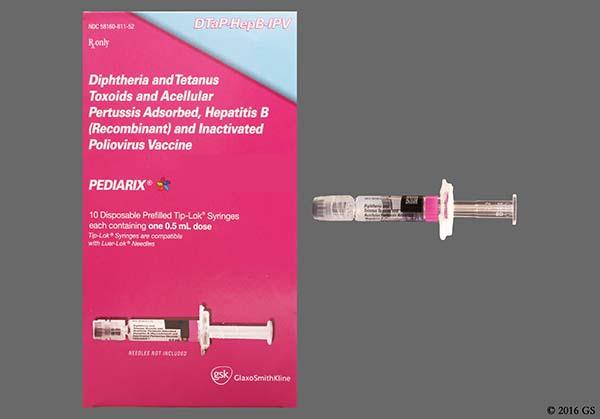 What are the intervals for PEDIARIX?