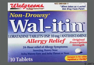 White Round Rx 526 - Wal-itin Allergy Relief Tablet