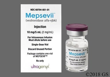 yellow - Mepsevii 10mg/5mL Solution for Injection