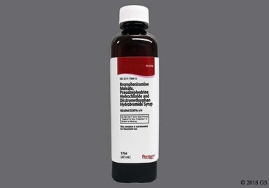 pink - Brompheniramine Mal/Pseudoephedrine HCl/Dextromethorphan HBr 2mg-30mg-10mg/5mL Syrup