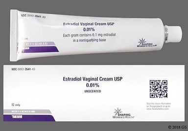 white - Estradiol 0.01% Vaginal Cream