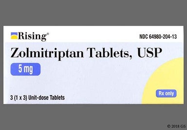 Pink Round 358 And L - Zolmitriptan 5mg Tablet