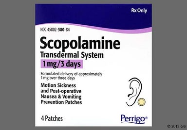 tan round - Scopolamine 1mg/3 days Transdermal System
