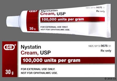 yellow - Nystatin 100,000unit/g Topical Cream
