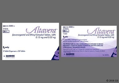 White Round SZ - Altavera 28-Day 0.15mg-0.03mg Tablet