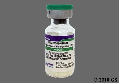 Yellow Not applicable - Indomethacin 1mg Powder for Injection
