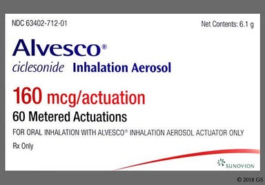 Not applicable - Alvesco 160mcg/actuation Inhalation Aerosol