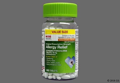 White Oval 4H2 - CVS Allergy Relief 10mg Tablet