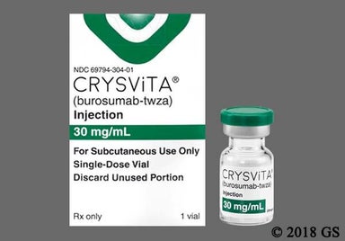 Brown Not applicable - CRYSViTA 30mg/mL Solution for Injection