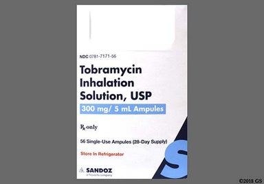 yellow - Tobramycin 300mg/5ml Solution for Inhalation