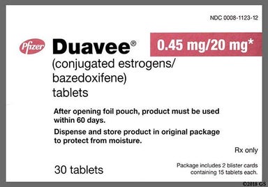 Pink Oval 0.45/20 - Duavee 0.45mg-20mg Tablet
