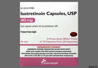 Orange Oval A68 - Isotretinoin 40mg Capsule