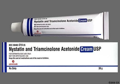 Yellow Not applicable - Nystatin/Triamcinolone Acetonide 100000unit/g-0.1% Topical Cream