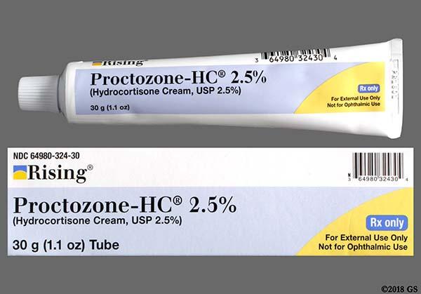 This topical steroid product proctozone hc cream costs around $22.99. 