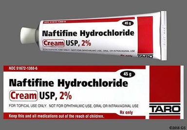 white - Naftifine Hydrochloride 2% Topical Cream