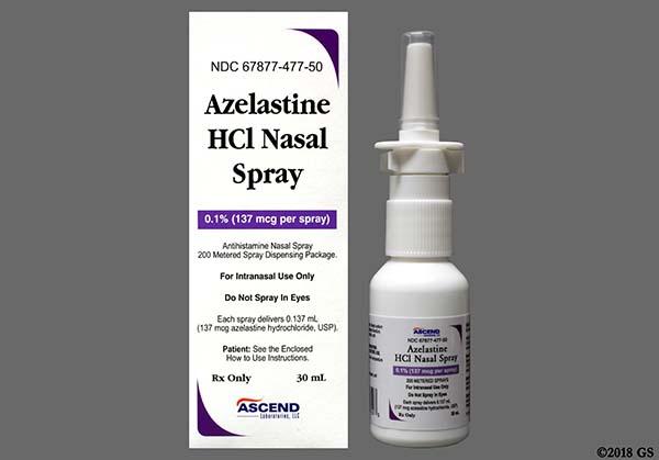 azelastine nasal spray drug interactions