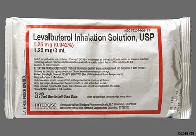 Not applicable - Levalbuterol Hydrochloride 1.25mg/3mL Solution for Inhalation